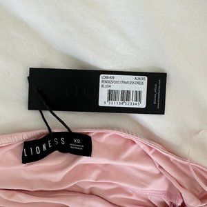 Lioness RENDEZVOUS STRAPLESS DRESS BLUSH, size XS, never worn with tags!